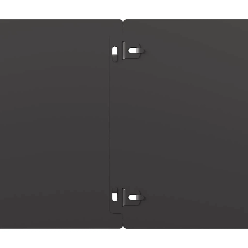 vidaXL Zālāju apmales 10 gab Melns 20x103 cm Auksti velmēts tērauds