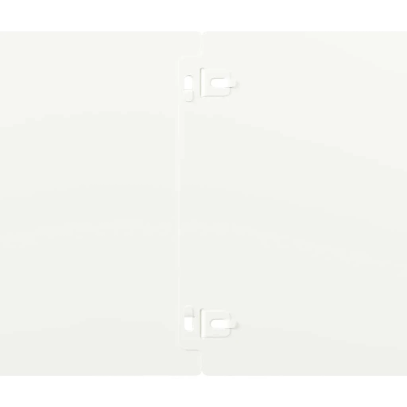 vidaXL Zālāju apmales 10 gab. Baltas 20x103 cm Auksti velmēts tērauds