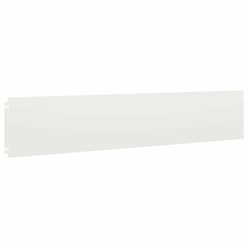 vidaXL Zālāju apmales 10 gab. Baltas 20x103 cm Auksti velmēts tērauds