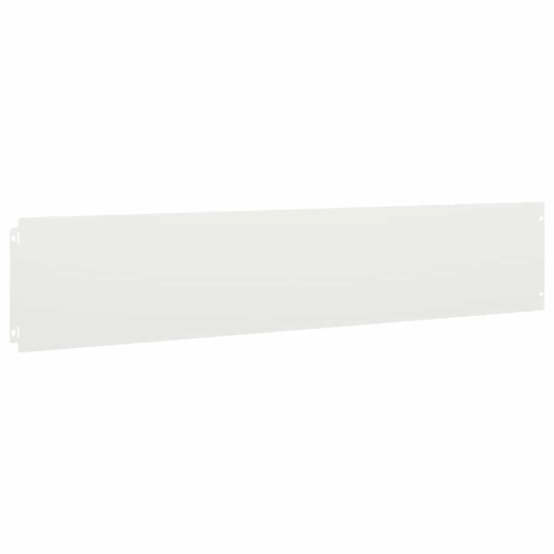 vidaXL Zālāju apmales 30 gab. Baltas 20x103 cm Auksti velmēts tērauds