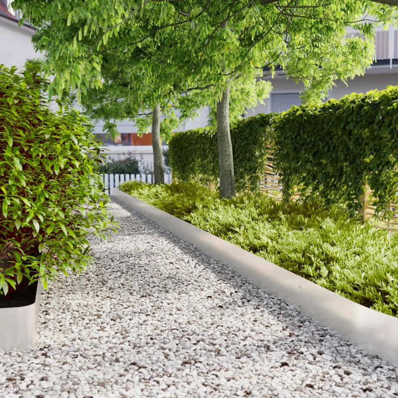 vidaXL Zālāju apmales 30 gab 20x103 cm Nerūsējošais tērauds