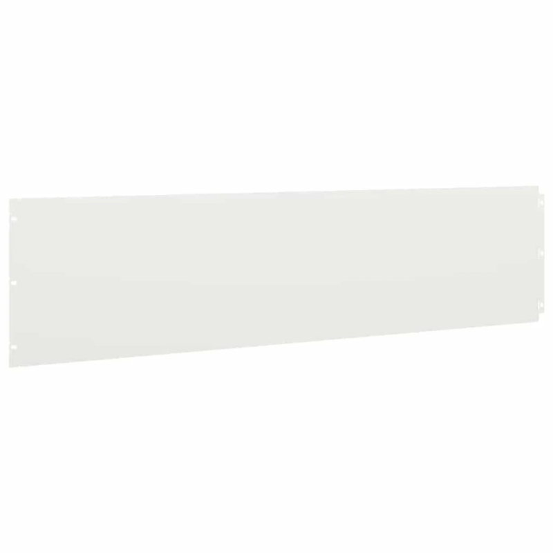 vidaXL Zālāju apmales 10 gab. Baltas 25x103 cm Auksti velmēts tērauds