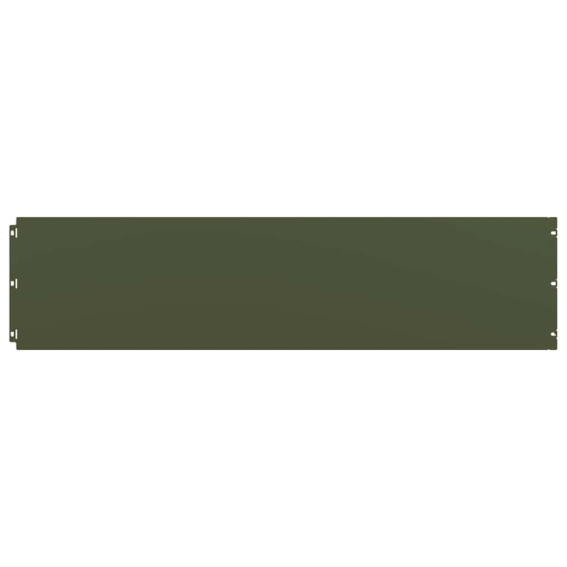 vidaXL zāliena apmales 10 gab Olive Green Auksti velmēts tērauds