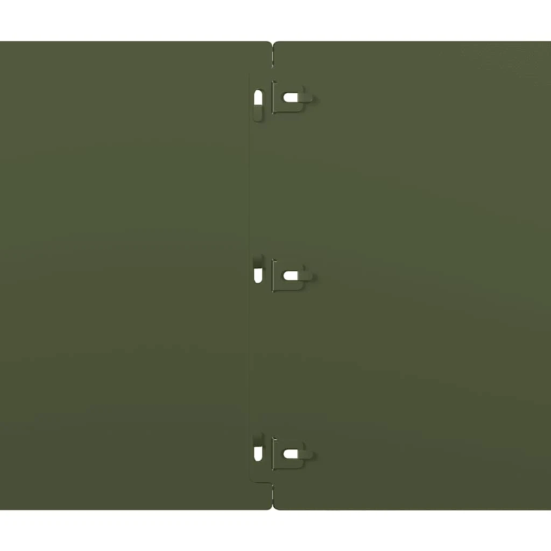 vidaXL zāliena apmales 20 gab Olive Green Auksti velmēts tērauds