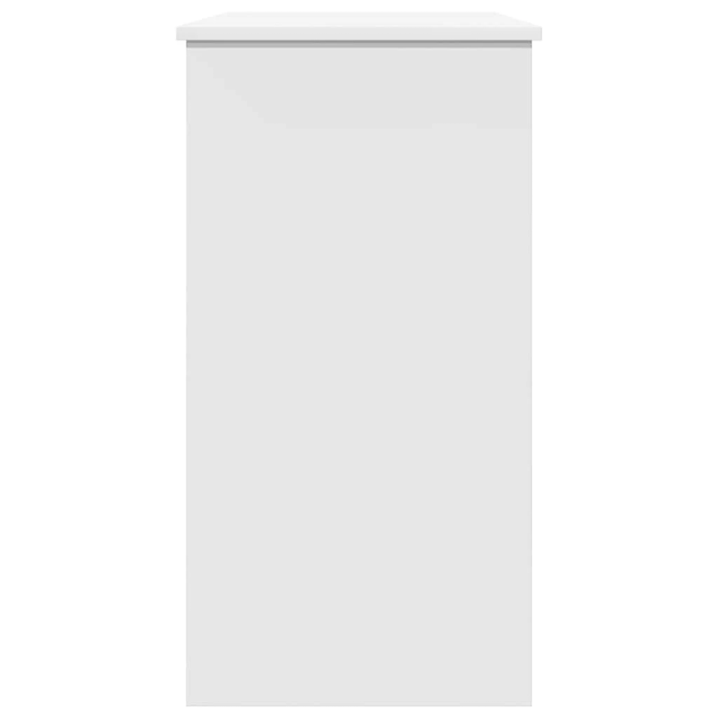 vidaXL rakstāmgalds, balts, 80x40x75 cm, skaidu plāksne