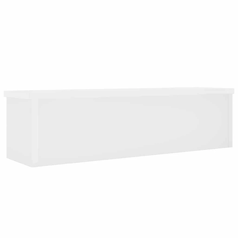 vidaXL virtuves plaukti sakraujami 2 gab, balts 50x15x16 cm