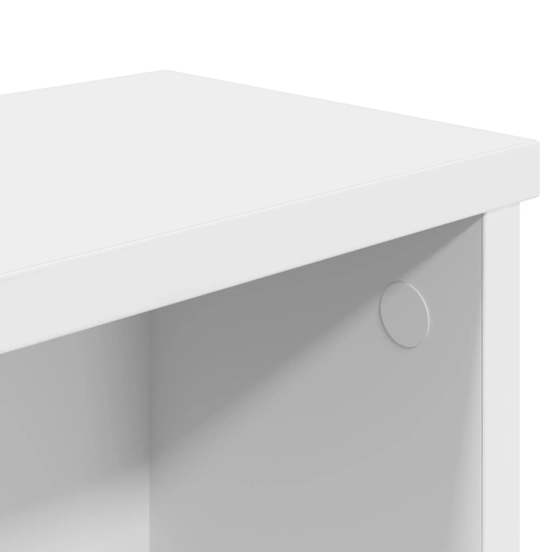 vidaXL virtuves plaukti sakraujami 2 gab, balts 50x15x16 cm