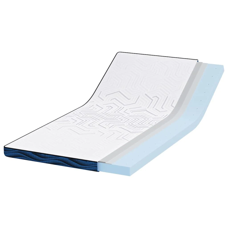 vidaXL Matracis Balts 100 x 200 cm Žakarda audums