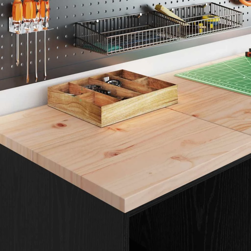 vidaXL Garāžas glabāšanas skapis, melns, 40x51x85 cm priedes masīvkoks