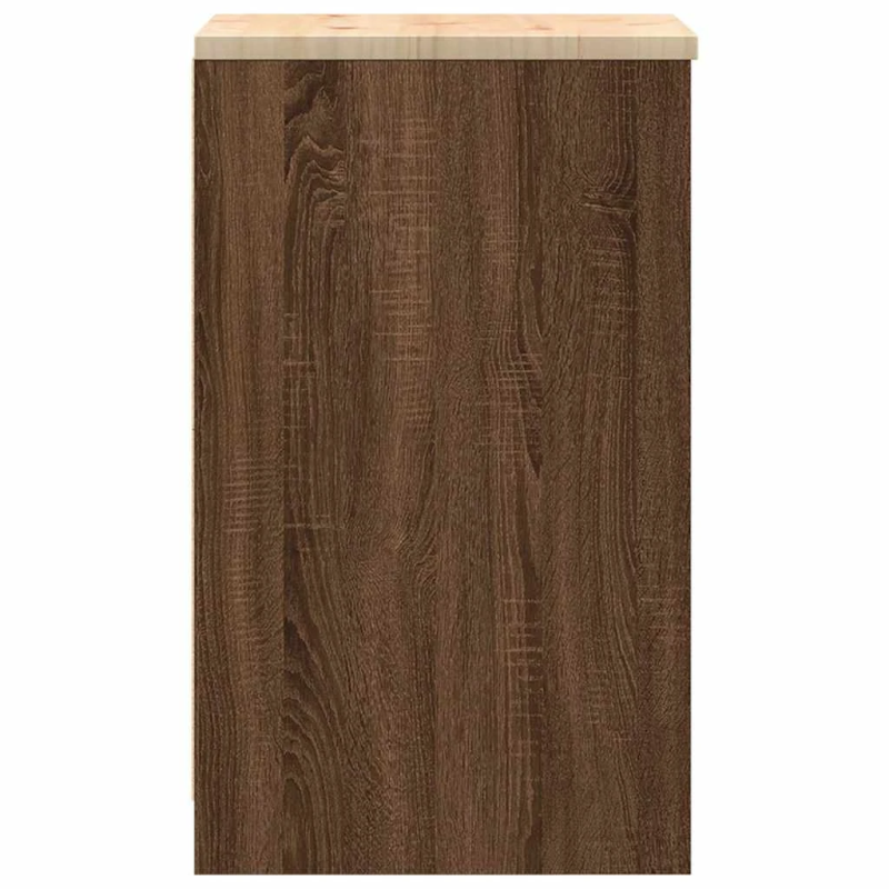 vidaXL Garāžas glabāšanas skapis, 40x51x85 cm priedes masīvkoks