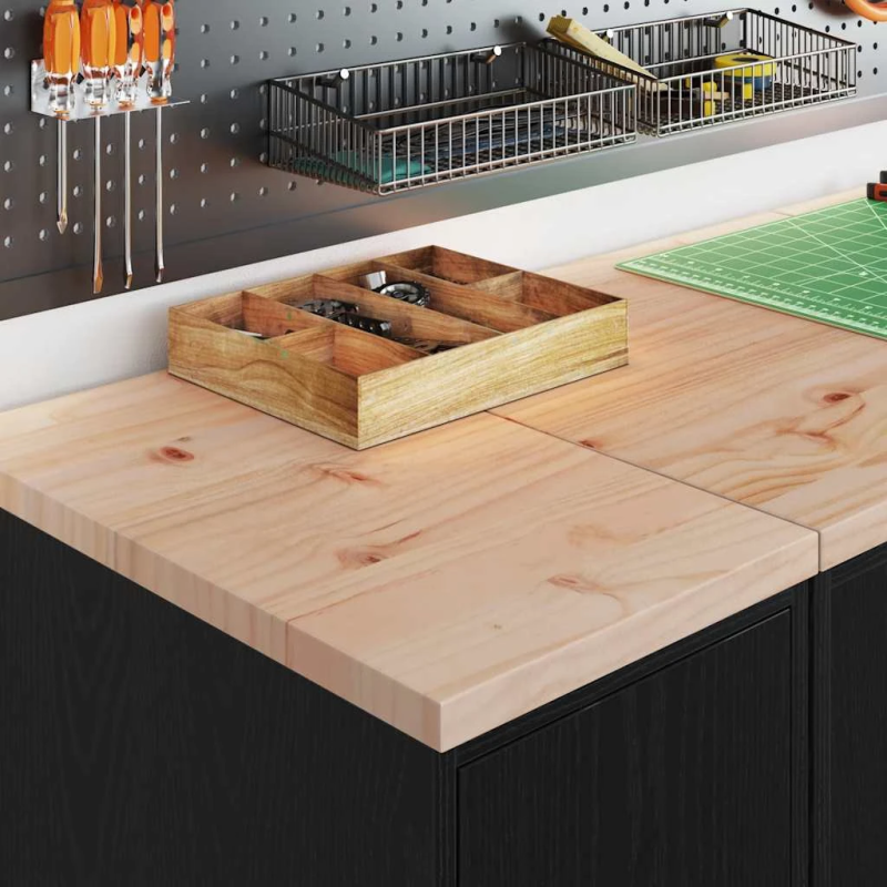 vidaXL Garāžas glabāšanas skapis, melns, 30x51x85 cm priedes masīvkoks