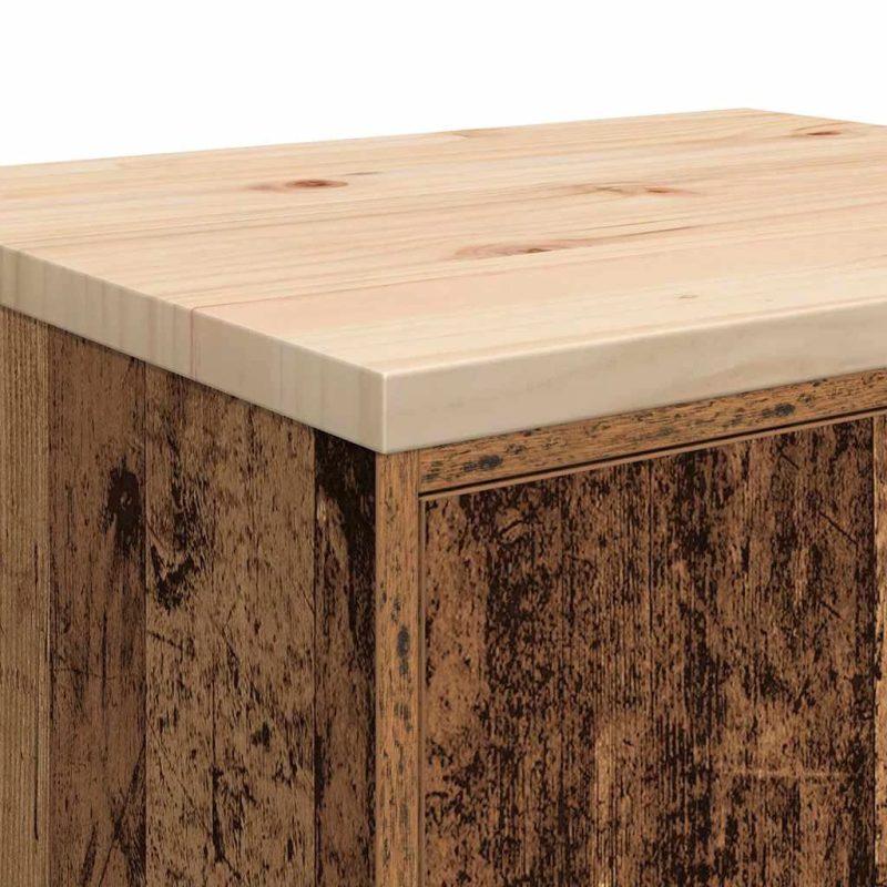 vidaXL Garāžas glabāšanas skapis, 60x51x85 cm priedes masīvkoks