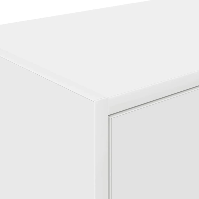 vidaXL garāžas sienas skapis, balts inženierijas koks