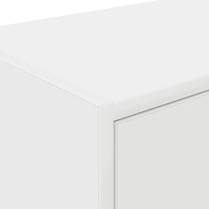 vidaXL garāžas sienas skapji, 2 gab., balti, inženierijas koks