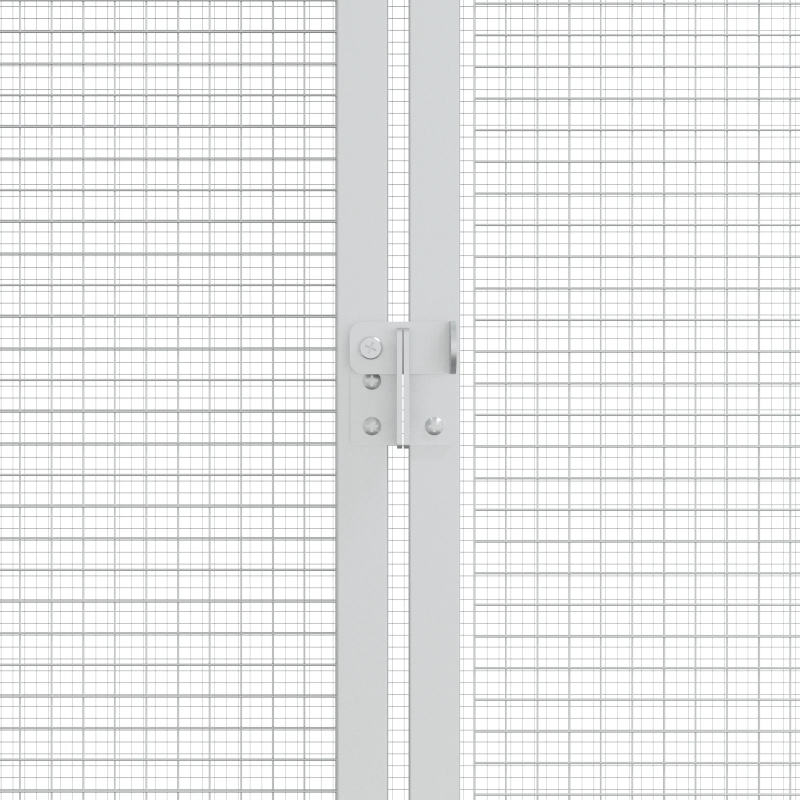 vidaXL Putnu būris Antracīts 215 x 208 x 247 cm Cinkots tērauds