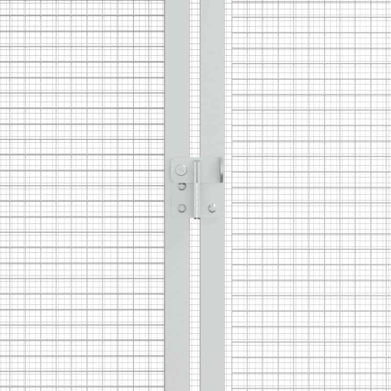 vidaXL Putnu būris Antracīts 215 x 208 x 247 cm Cinkots tērauds