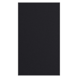 vidaXL durvju paklājs, melns, 115x200 cm