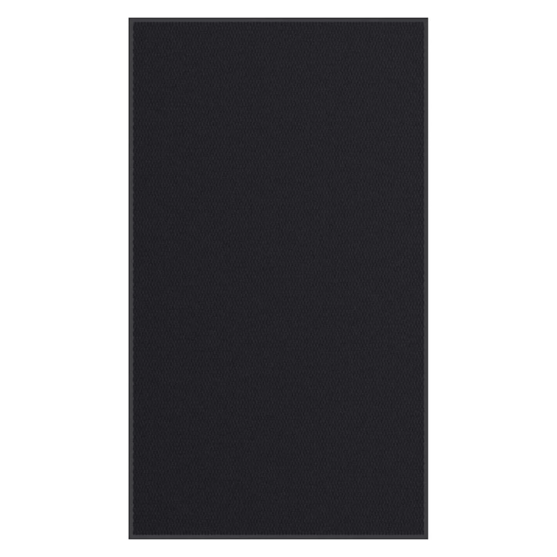 vidaXL durvju paklājs, melns, 115x200 cm