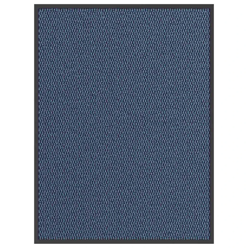 vidaXL durvju paklājs, zils, 90x120 cm