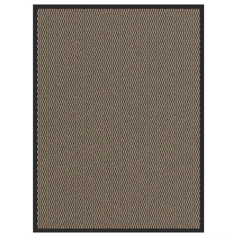 vidaXL durvju paklājs, brūns, 90x120 cm