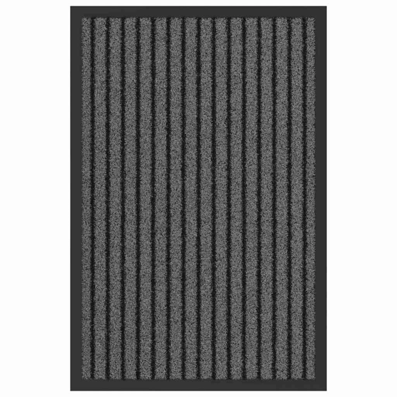 vidaXL Durvju paklājs Melna 40 x 60 cm Polipropilēns