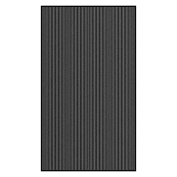 vidaXL durvju paklājs, svītrains, melns un pelēks, 115x200 cm