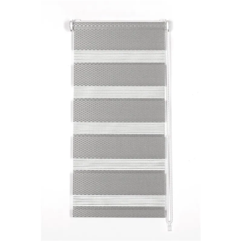 Rullo žalūzijas Domoletti Rattan D&N, pelēka krās., 120 cm x 230 cm