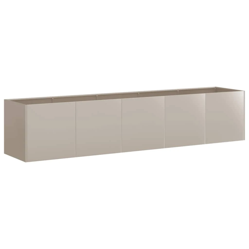 vidaXL puķu kaste, rūsas, 200x40x40 cm, izturīgs tērauds