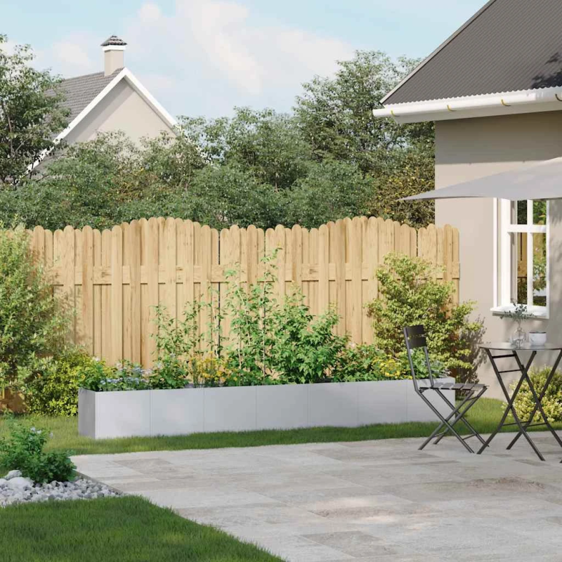 vidaXL puķu kaste, 280x40x40 cm, cinkots tērauds