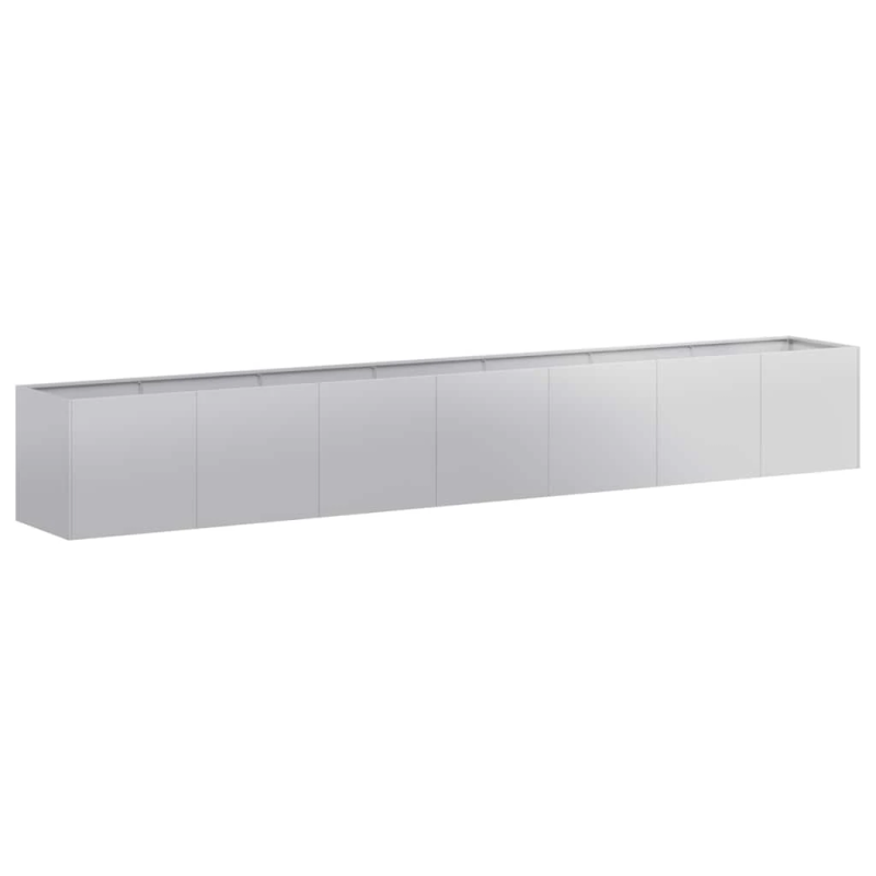 vidaXL puķu kaste, 280x40x40 cm, cinkots tērauds