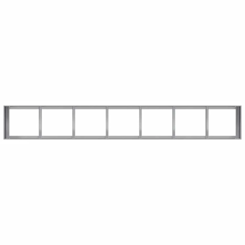 vidaXL puķu kaste, 280x40x40 cm, cinkots tērauds