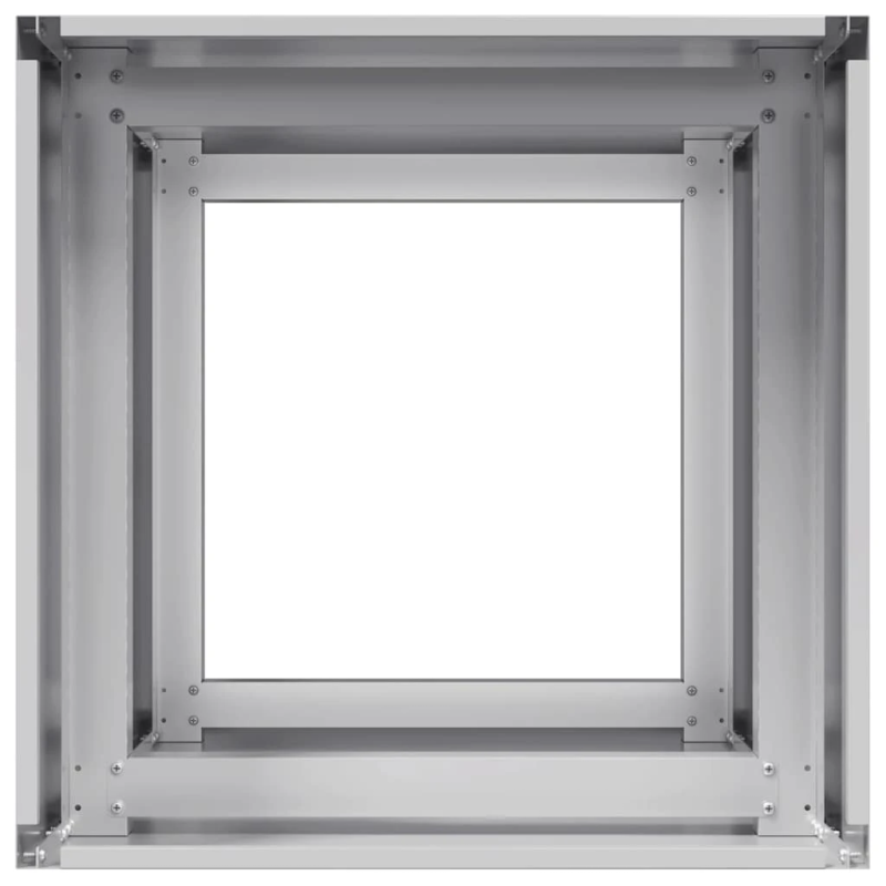 vidaXL puķu kaste, 40x40x80 cm, cinkots tērauds