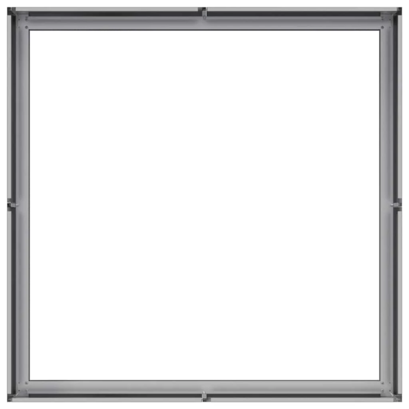 vidaXL puķu kaste, 100x100x30 cm, cinkots tērauds