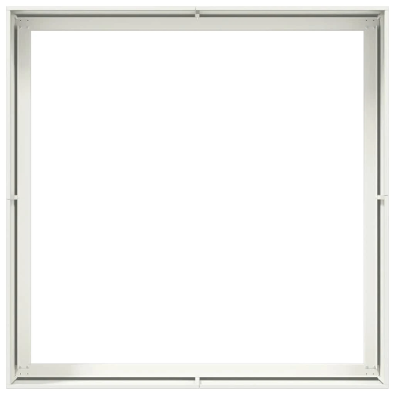 vidaXL puķu kaste, balta, 100x100x40 cm, tērauds