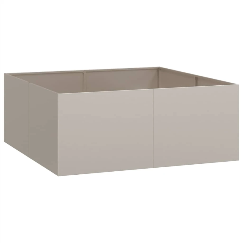 vidaXL puķu kaste, rūsas, 100x100x40 cm, izturīgs tērauds