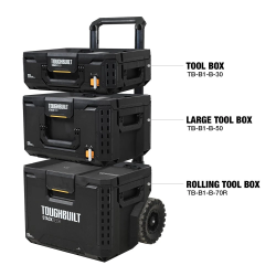 TB-B1S3-B-70R StackTech 3 daļu kastu komplekts ToughBuilt