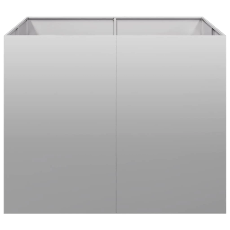 vidaXL puķu kaste, 100x100x80 cm, cinkots tērauds