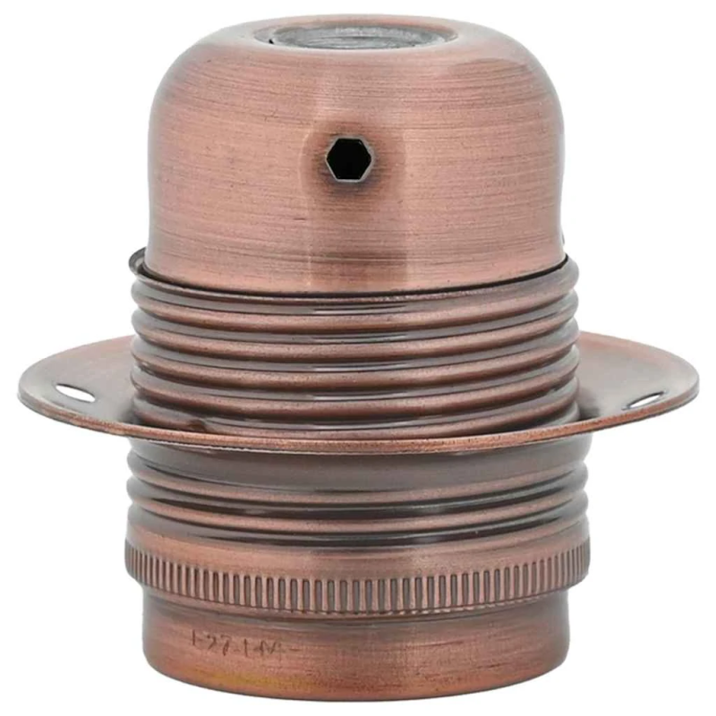 vidaXL Lampu turētāji 2 gab Red Bronze E27