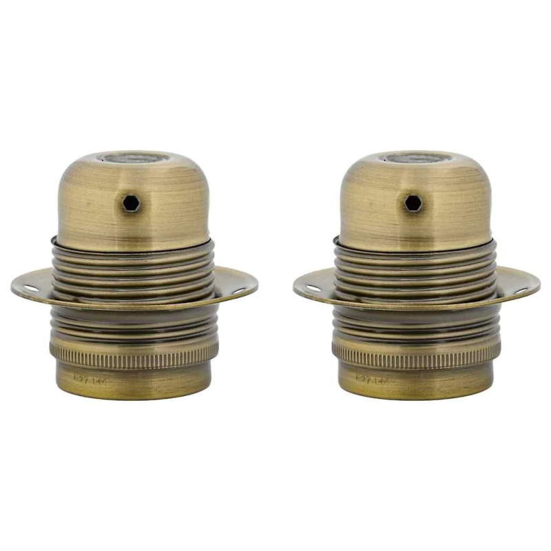 vidaXL Lampu turētāji 2 gab Bronze E27