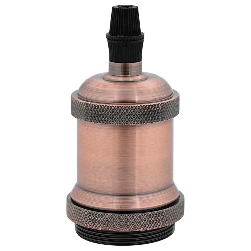 vidaXL Lampu turētāji 2 gab Red Bronze E27