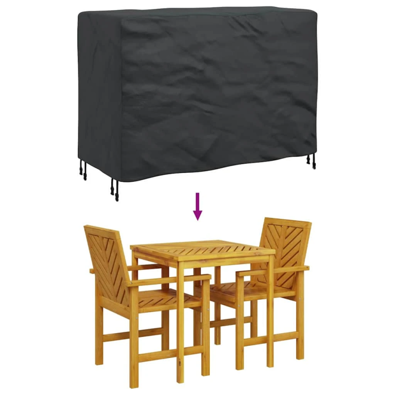 vidaXL Mēbeļu pārklājs Vienkrāsains Melna 130 x 80 x 70 cm 420D