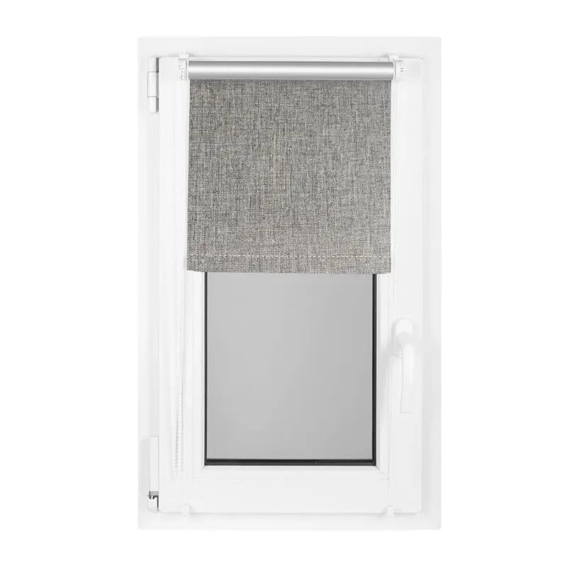 Rullo žalūzijas Domoletti Melange 8, pelēka krās., 160 cm x 185 cm