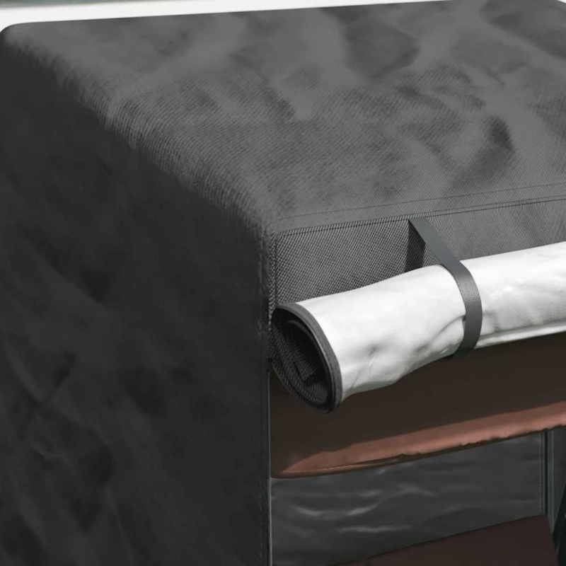 vidaXL Āra šūpoļu pārsegs Melna 120 x 90 x 155 cm 420D Oksforda audums