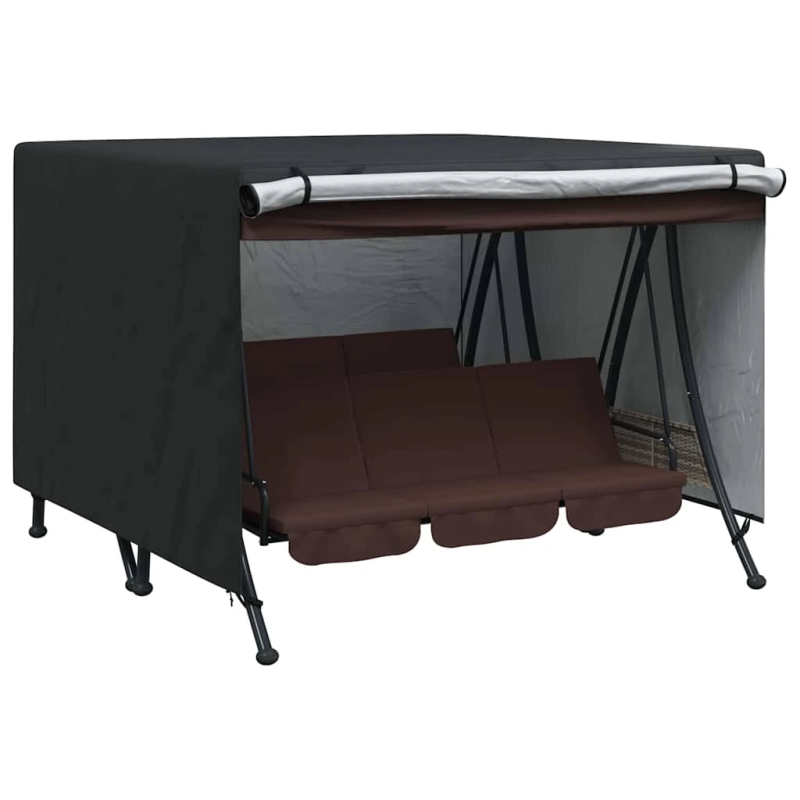 vidaXL Āra šūpoļu pārsegs 250 x 250 x 160 cm 210D Oksforda audums