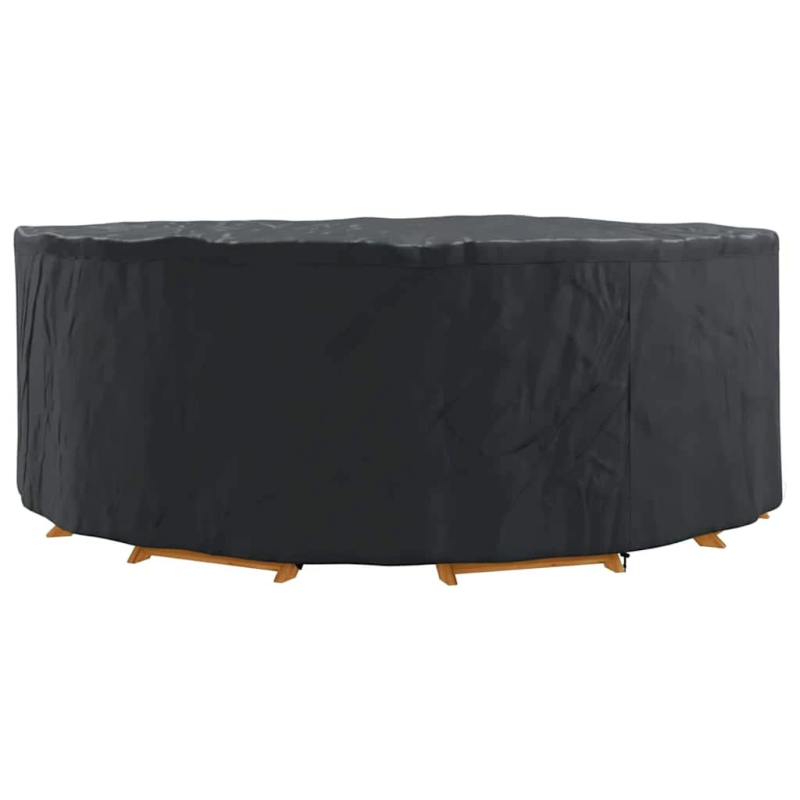 vidaXL Āra mēbeļu pārsegs Melna 244 x 244 x 85 cm 600D okforda audums