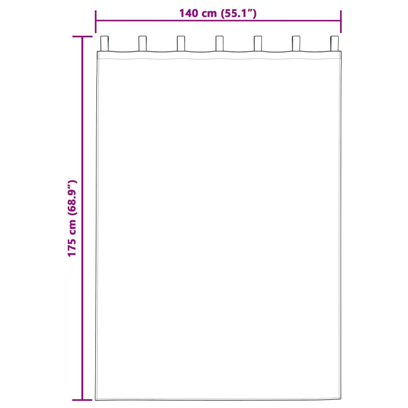 vidaXL Aptumšojošie aizkari 2 pcs Tumšs rozā 140 x 175 cm Samts