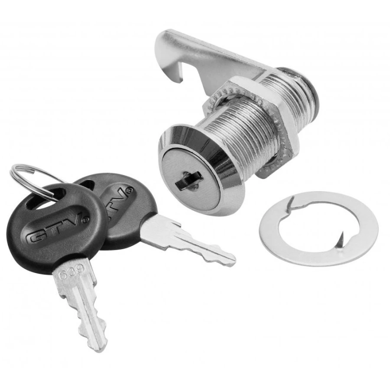 Pastkastītes slēdzene ar 2 atslēgām 16mm hromēta