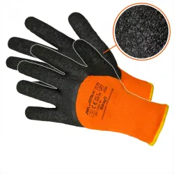 Rough latex gloves warm size 10 Rdrag Orange