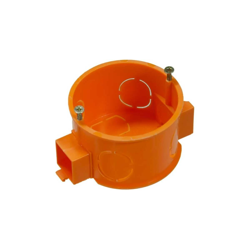 Montāžas kārba-betonam 1.viet. ar skruvēm 44Mm oranž.