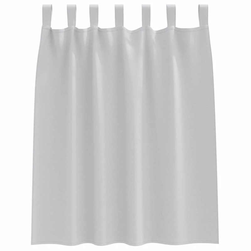 vidaXL Aizkari ar Gredzeniem, kas Aizliedz Gaismu 2 pcs Gaiši pelēks